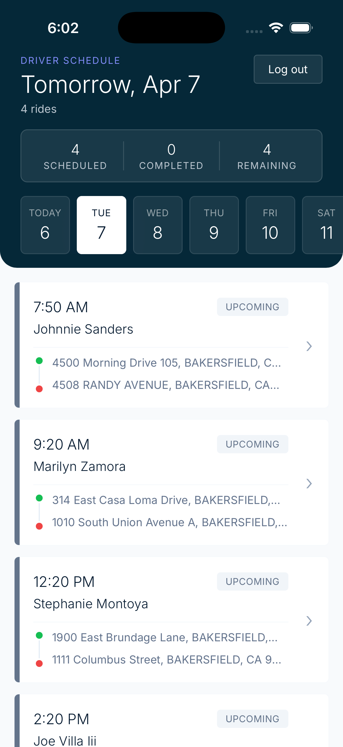 Skipper driver app